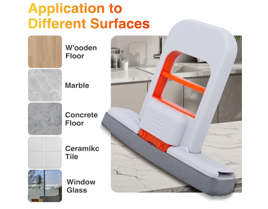 Mini Foldable Portable Mop | Effortless Cleaning for Kitchen, Bathroom & Glass
