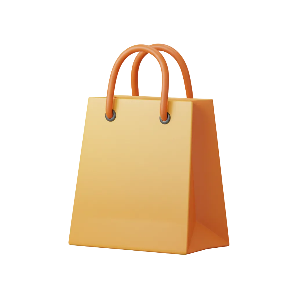 3D Shopping Bag Illustration