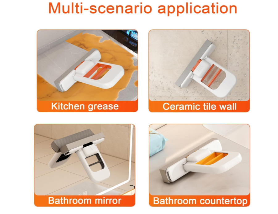 Mini Foldable Portable  Mop | Effortless Cleaning for Kitchen, Bathroom & Glass