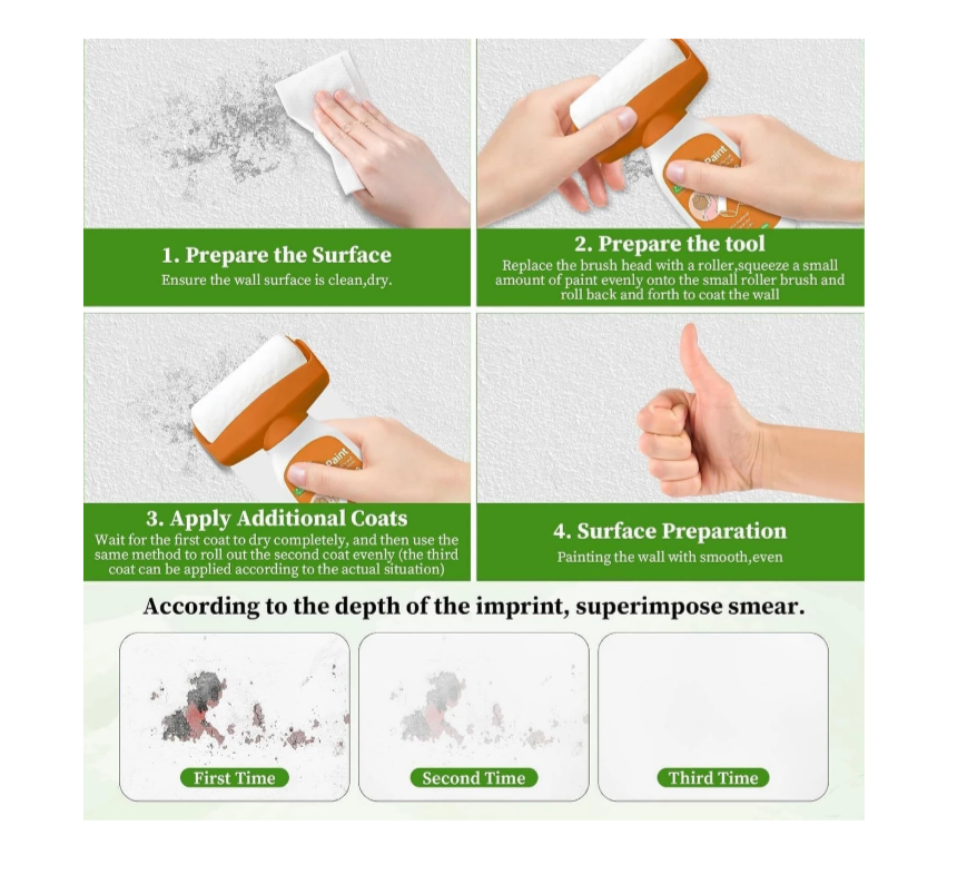 Wall Repair Paint Roller – Instant Wall Touch-Up Roller
